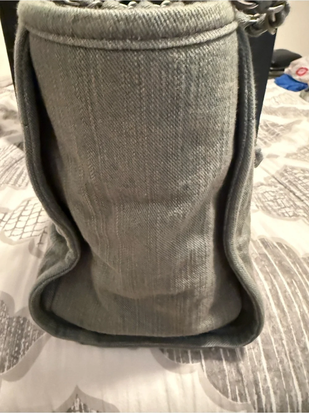 Small Chanel Denim Deauville tote